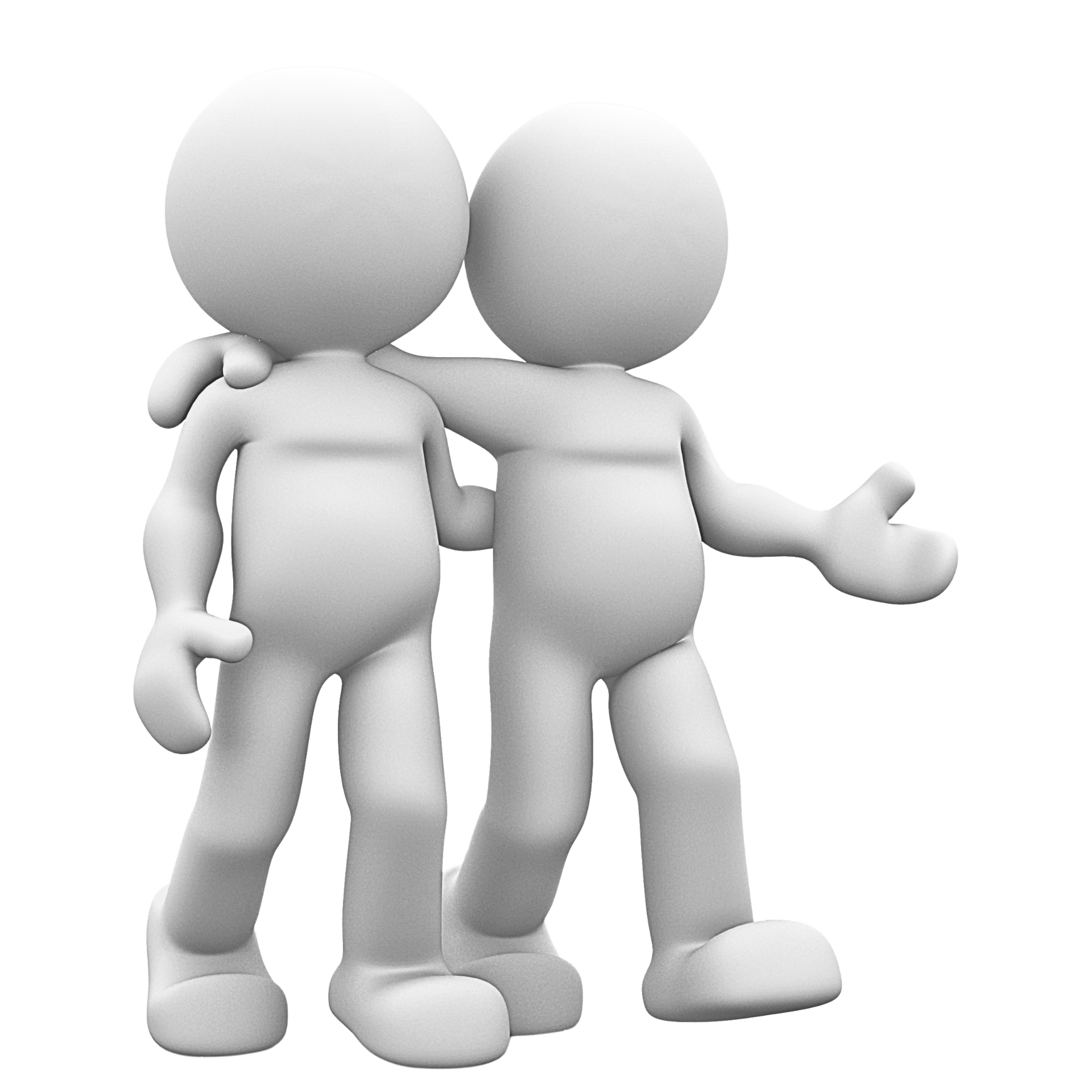Deux personnes en discussion – Contact Collaweb, création de sites internet à Colmar